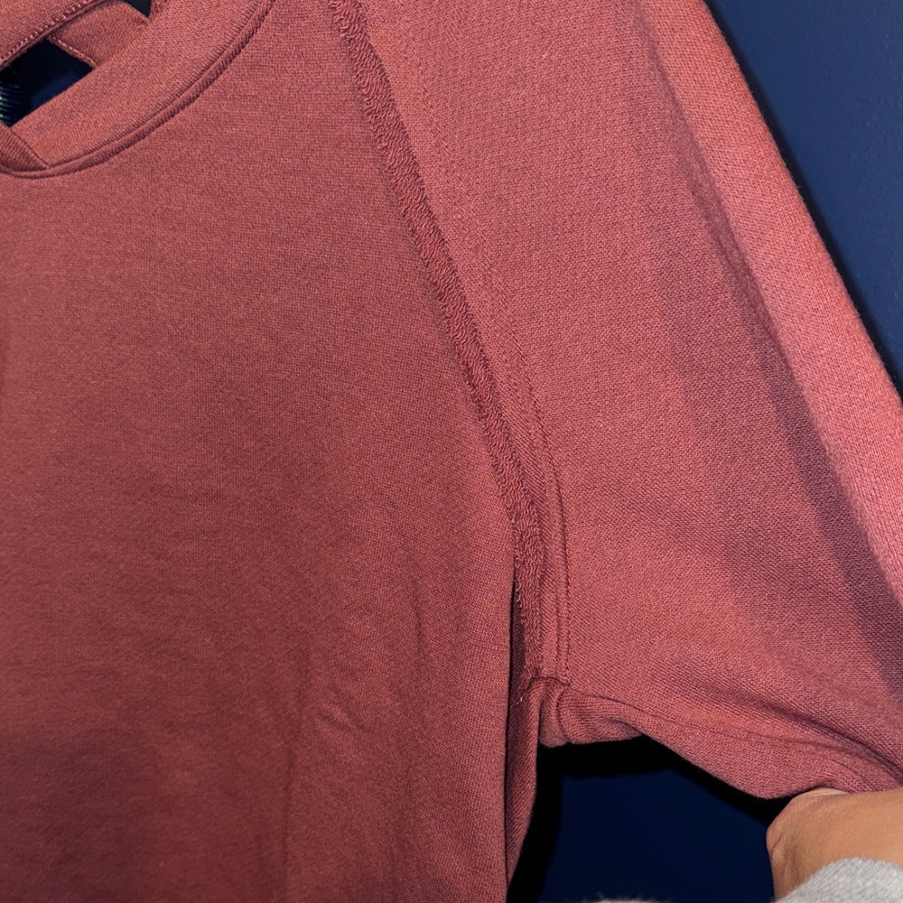 RACHEL ROY- Women’s Dark Red Sweatshirt with Crisscross back detail Size Small - Picture 7 of 14